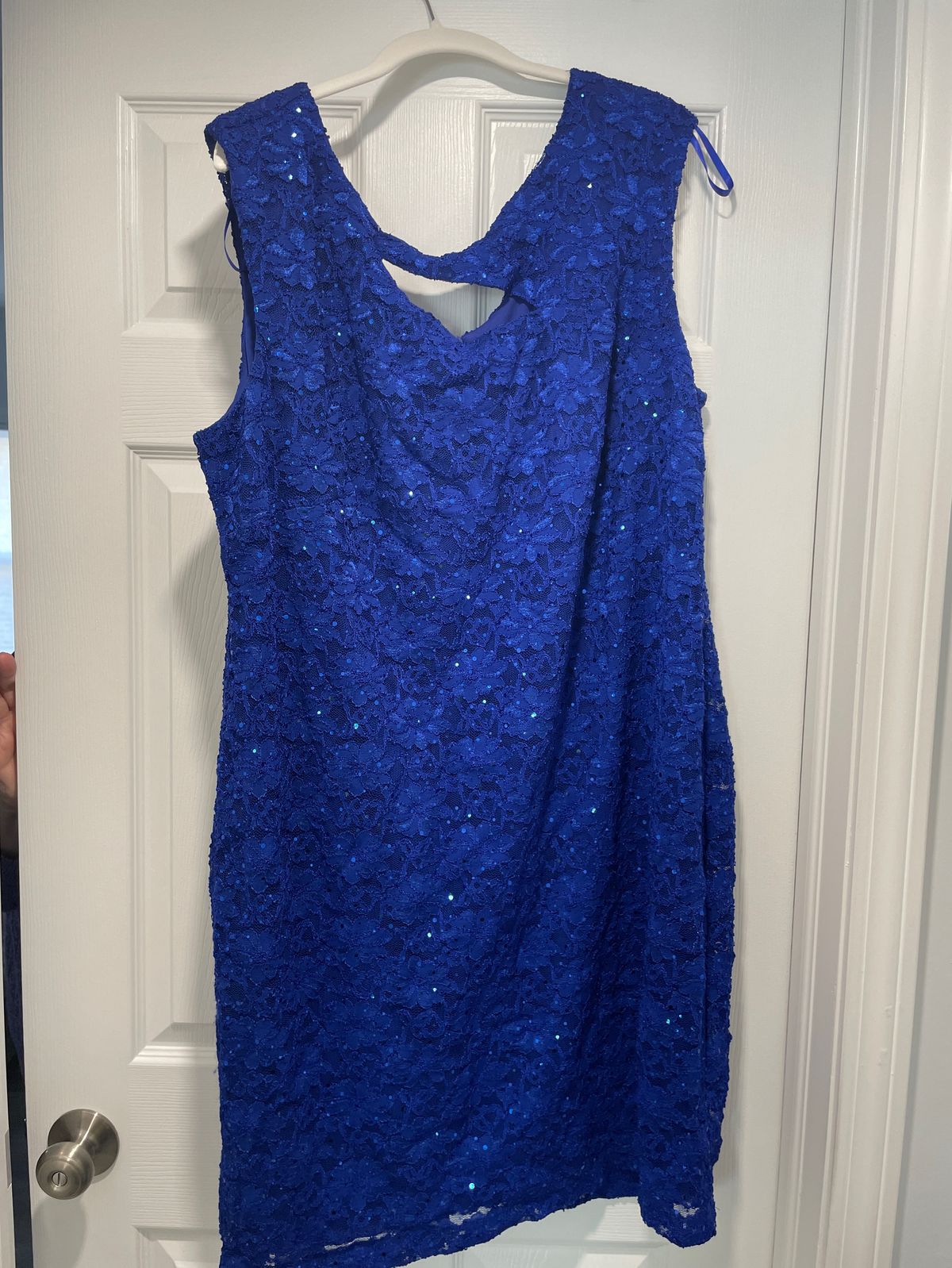 Plus Size 20 Prom Blue Cocktail Dress on Queenly