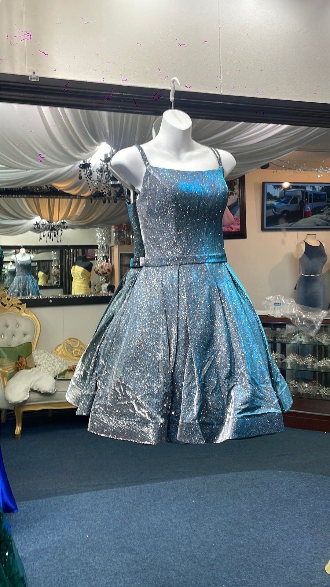 Size M Prom Light Blue Cocktail Dress on Queenly