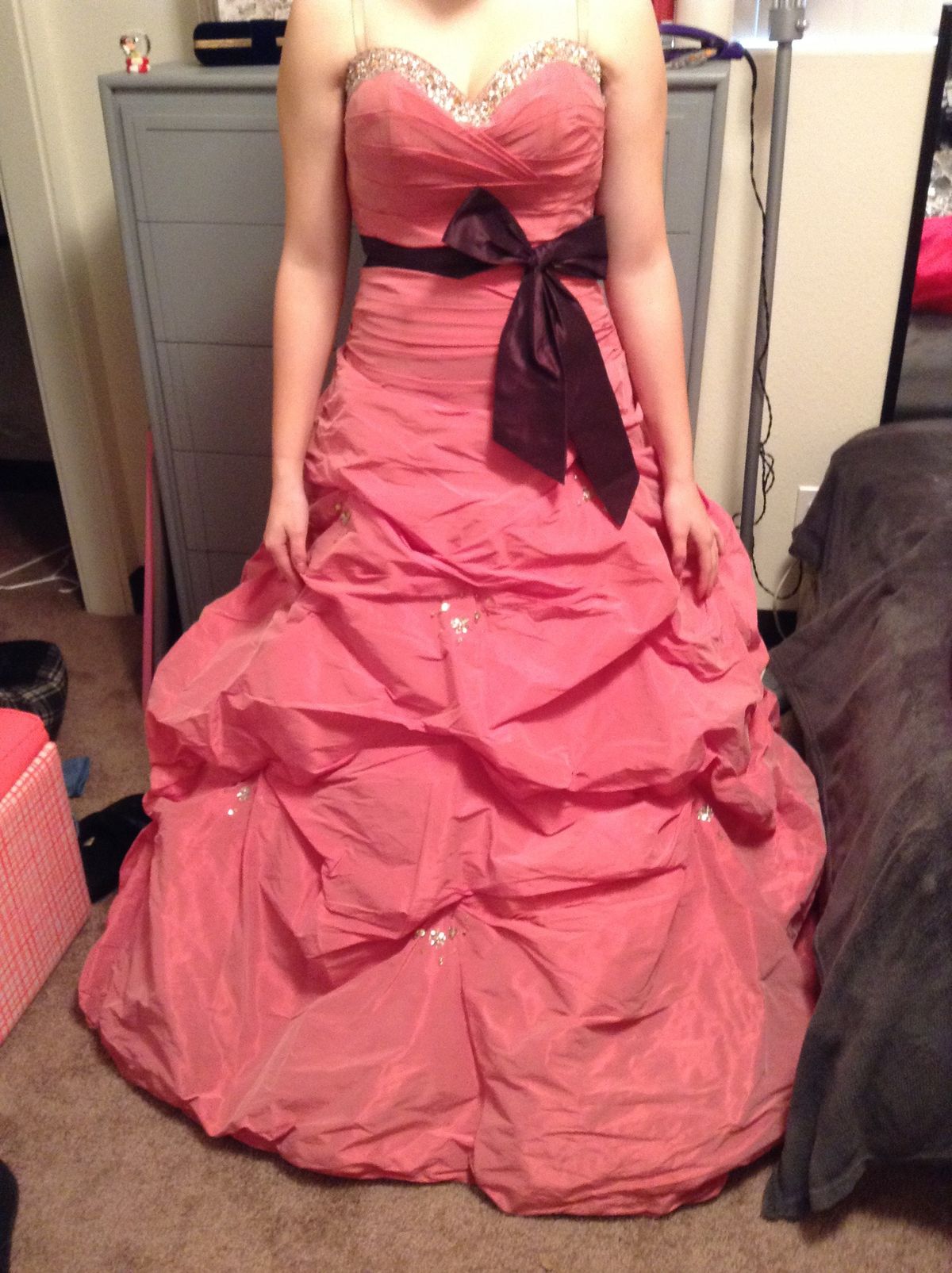 Alyce Paris Size S Pageant Pink Ball Gown on Queenly