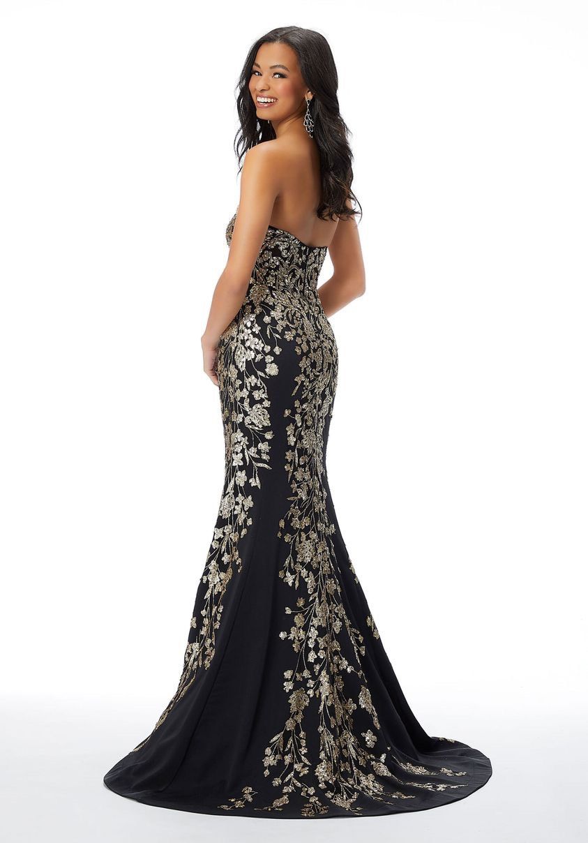 Madeline Gardner Morilee Size 00 Prom Strapless Black Mermaid Dress on Queenly