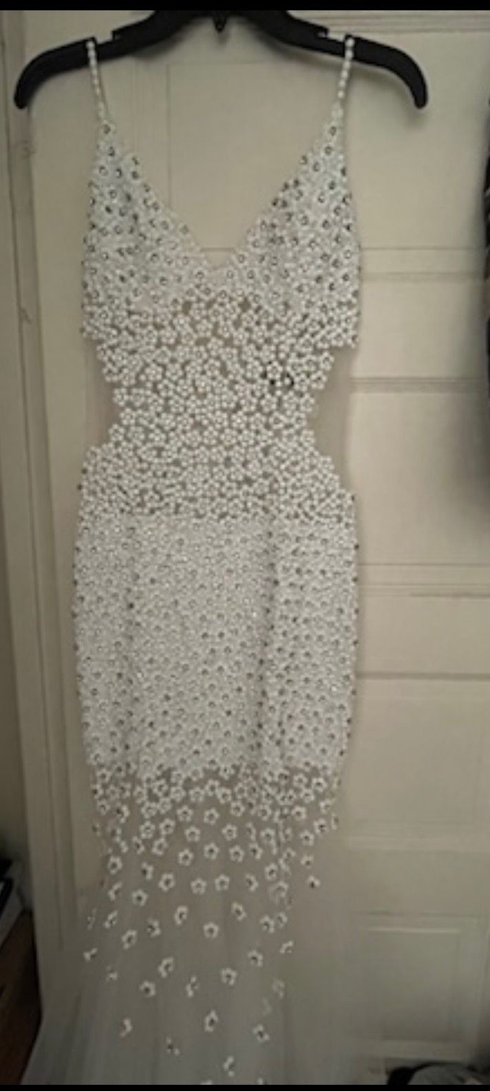 Size S Prom White Floor Length Maxi on Queenly