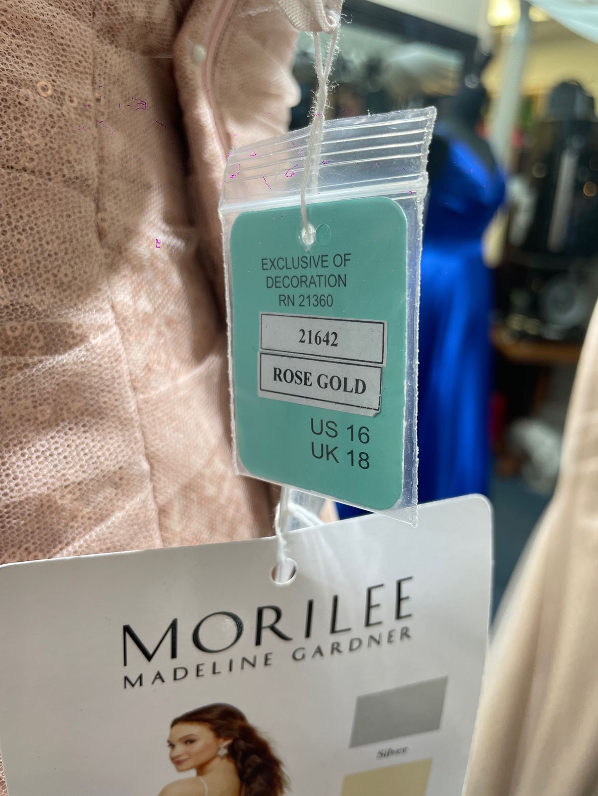 MoriLee Plus Size 16 Prom Nude Cocktail Dress on Queenly
