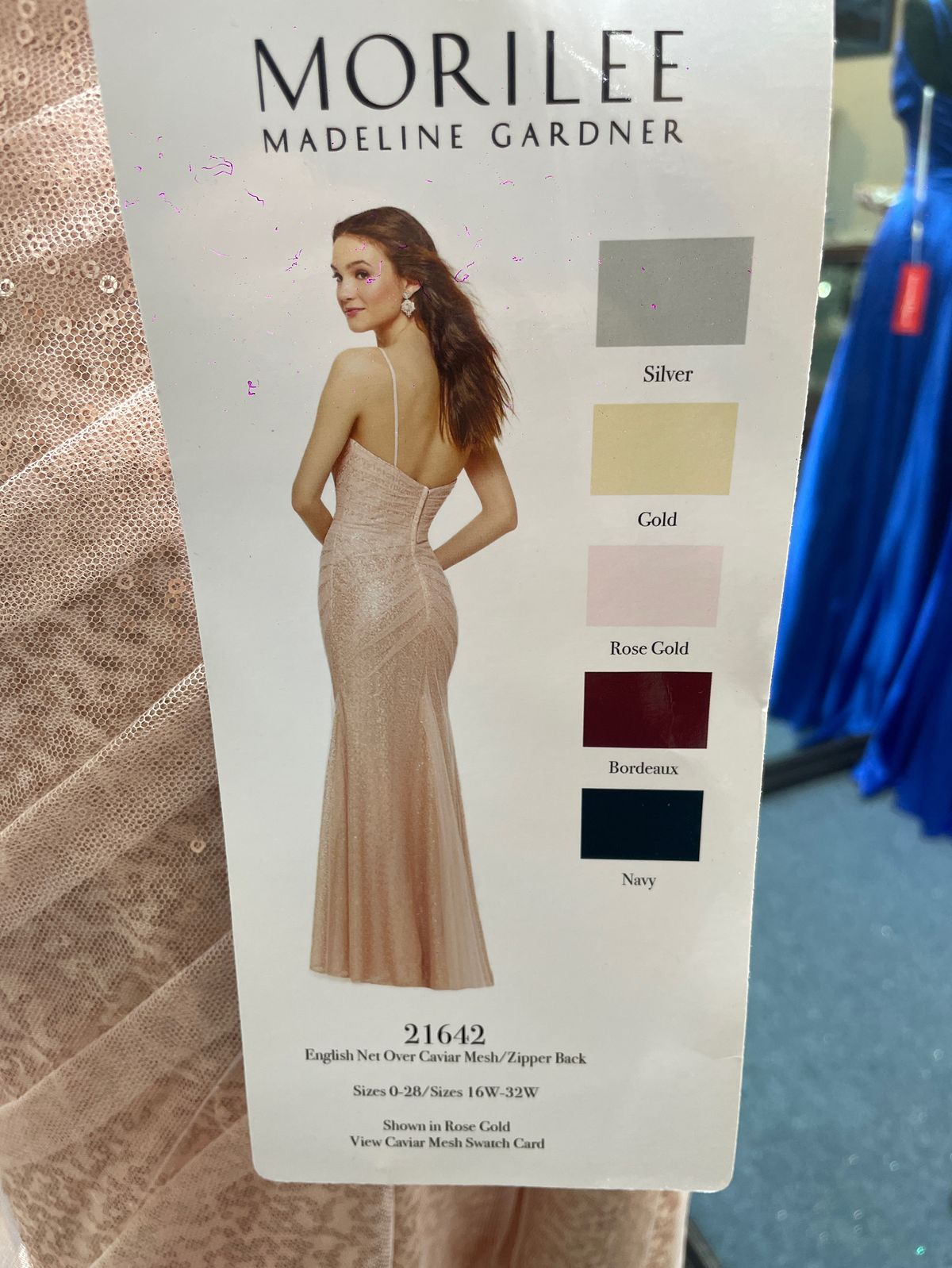 MoriLee Plus Size 16 Prom Nude Cocktail Dress on Queenly