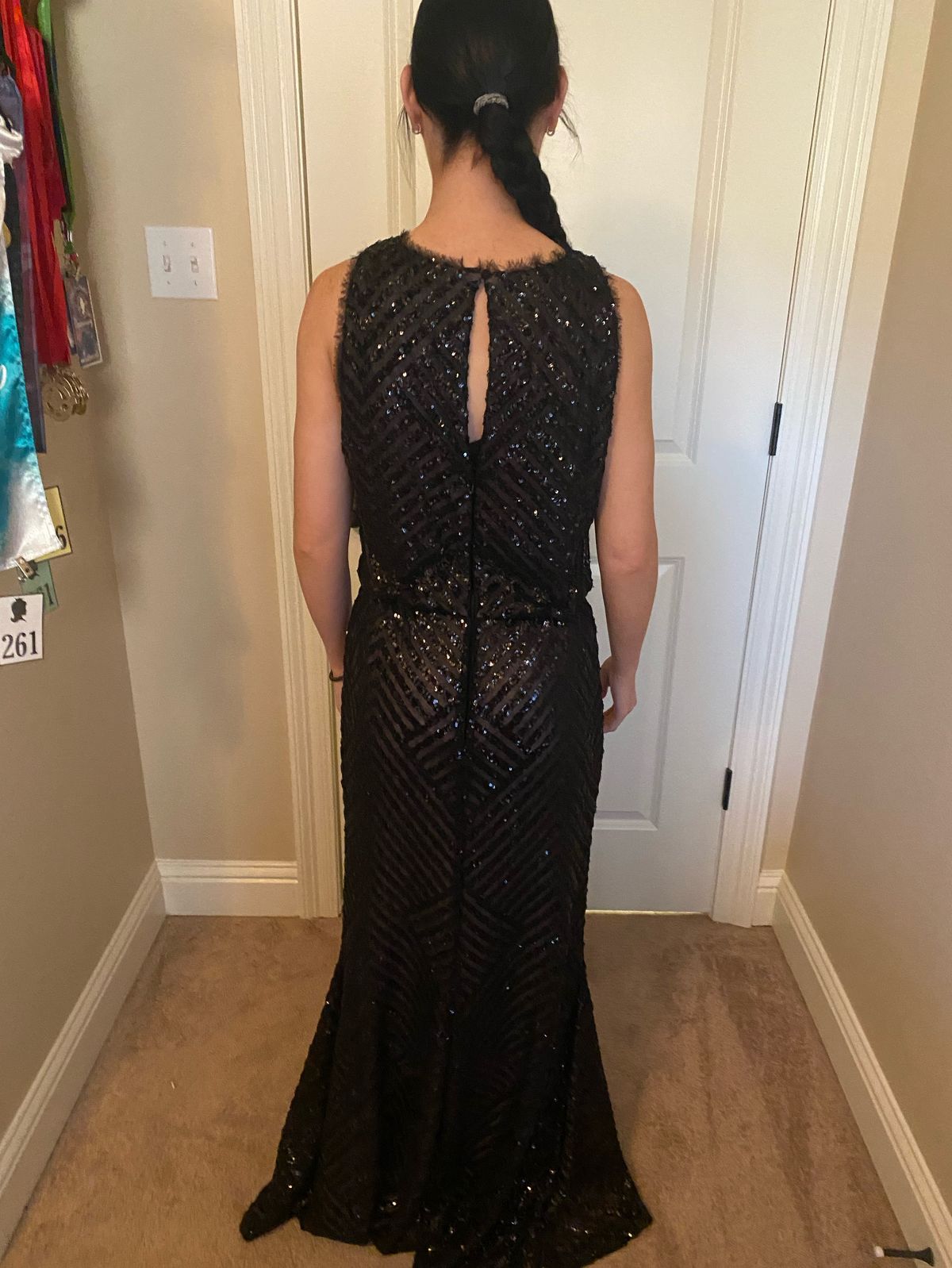 Calvin Klein Size 10 Prom Black Floor Length Maxi on Queenly
