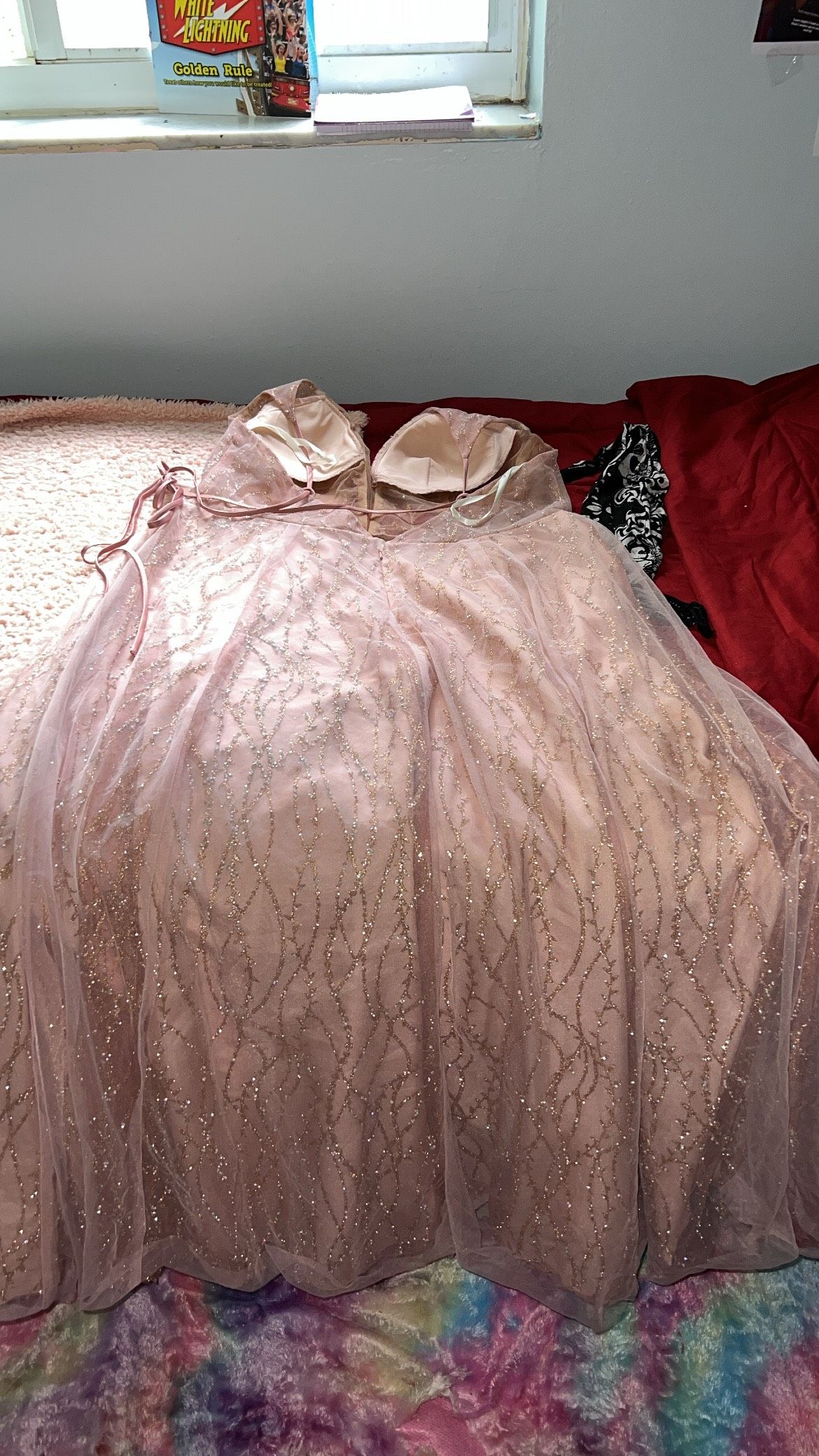 Size 2X Prom Nude Ball Gown on Queenly
