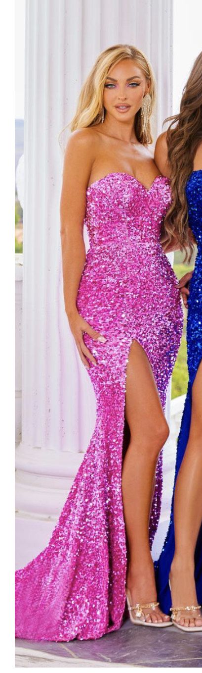 Portia and Scarlett Size XS Prom Pink Side Slit Dress on Queenly