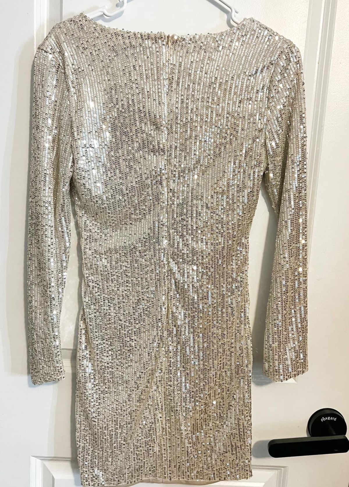 Size S Prom Silver Cocktail Dress on Queenly