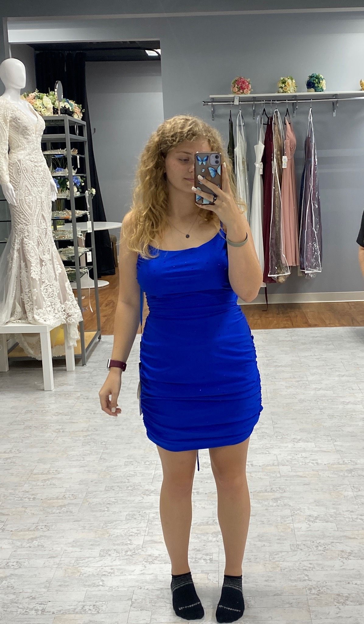 Size 6 Prom Blue Cocktail Dress on Queenly