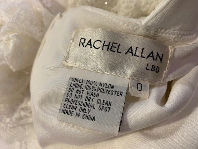 Rachel Allan Size 0 Lace White Cocktail Dress on Queenly