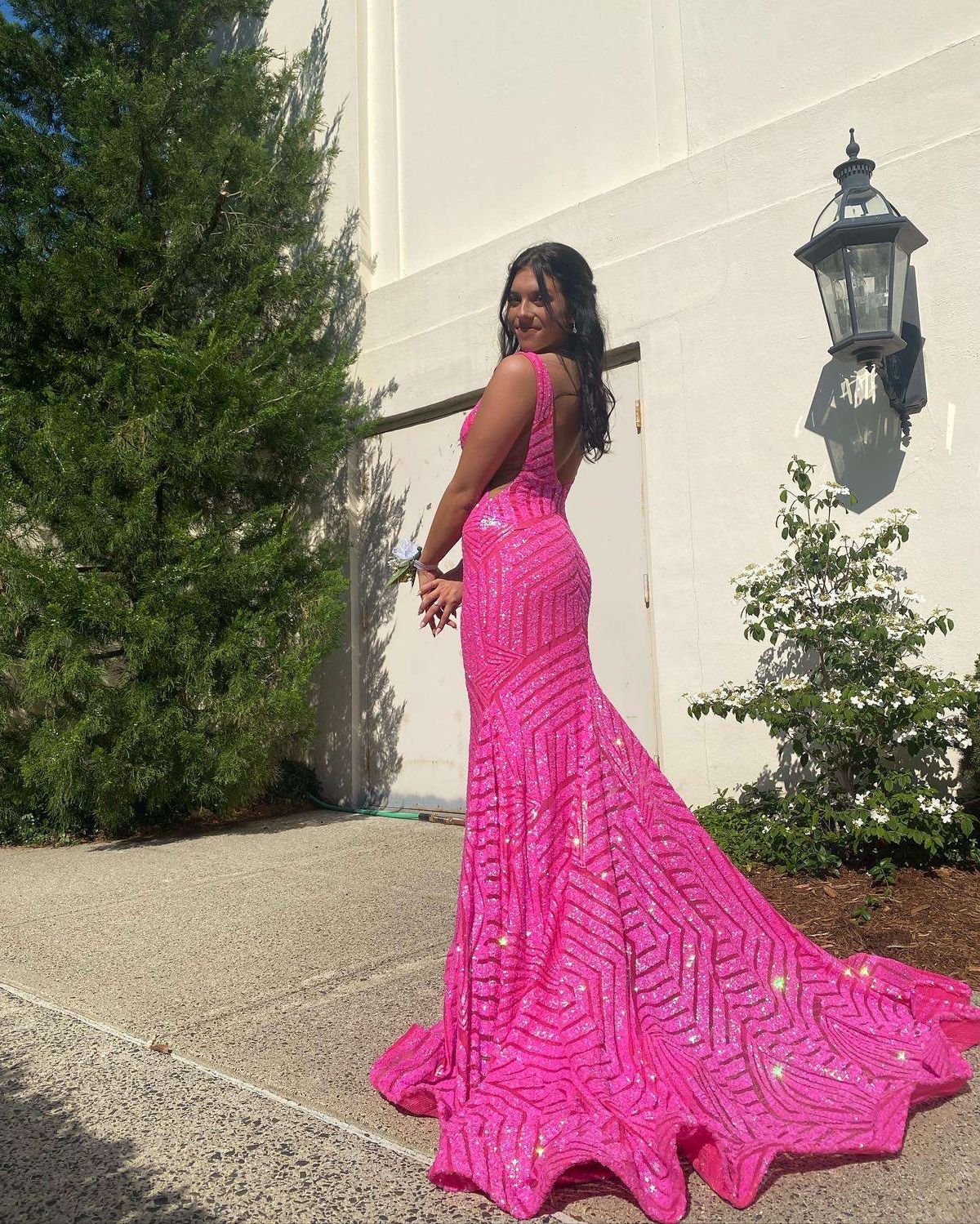 Jovani Size 2 Prom Pink Mermaid Dress on Queenly