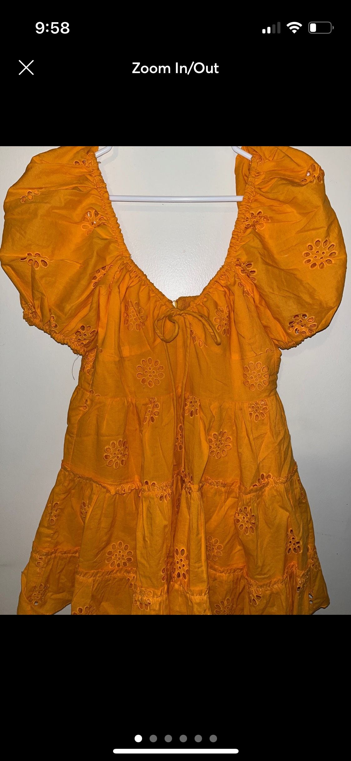 Zara Size S Orange A-line Dress on Queenly