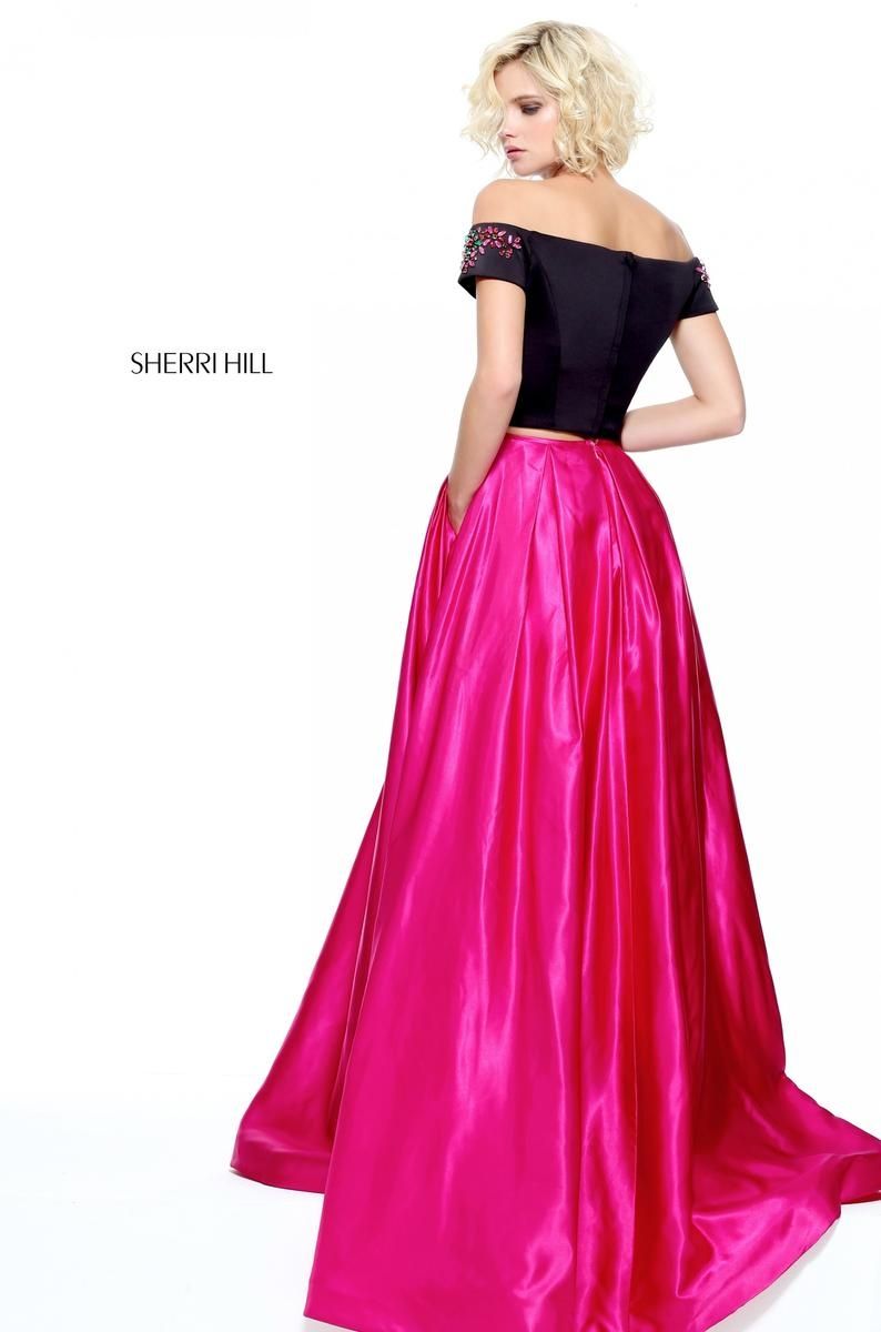 Style 51101 Sherri Hill Size 6 Prom Hot Pink Ball Gown on Queenly