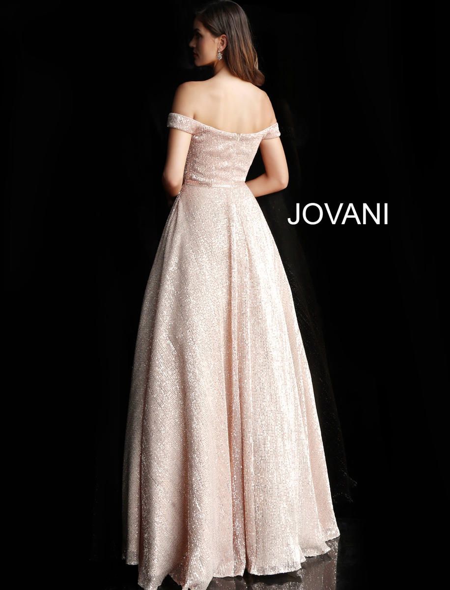 Style 66951 Jovani Size 8 Prom Gold Ball Gown on Queenly