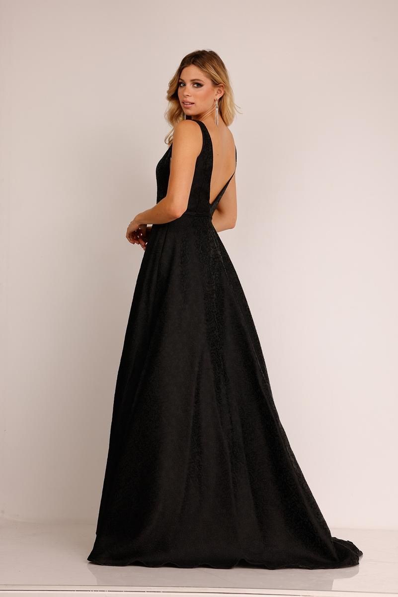 Style 28084 Lucci Lu Size 0 Black Ball Gown on Queenly