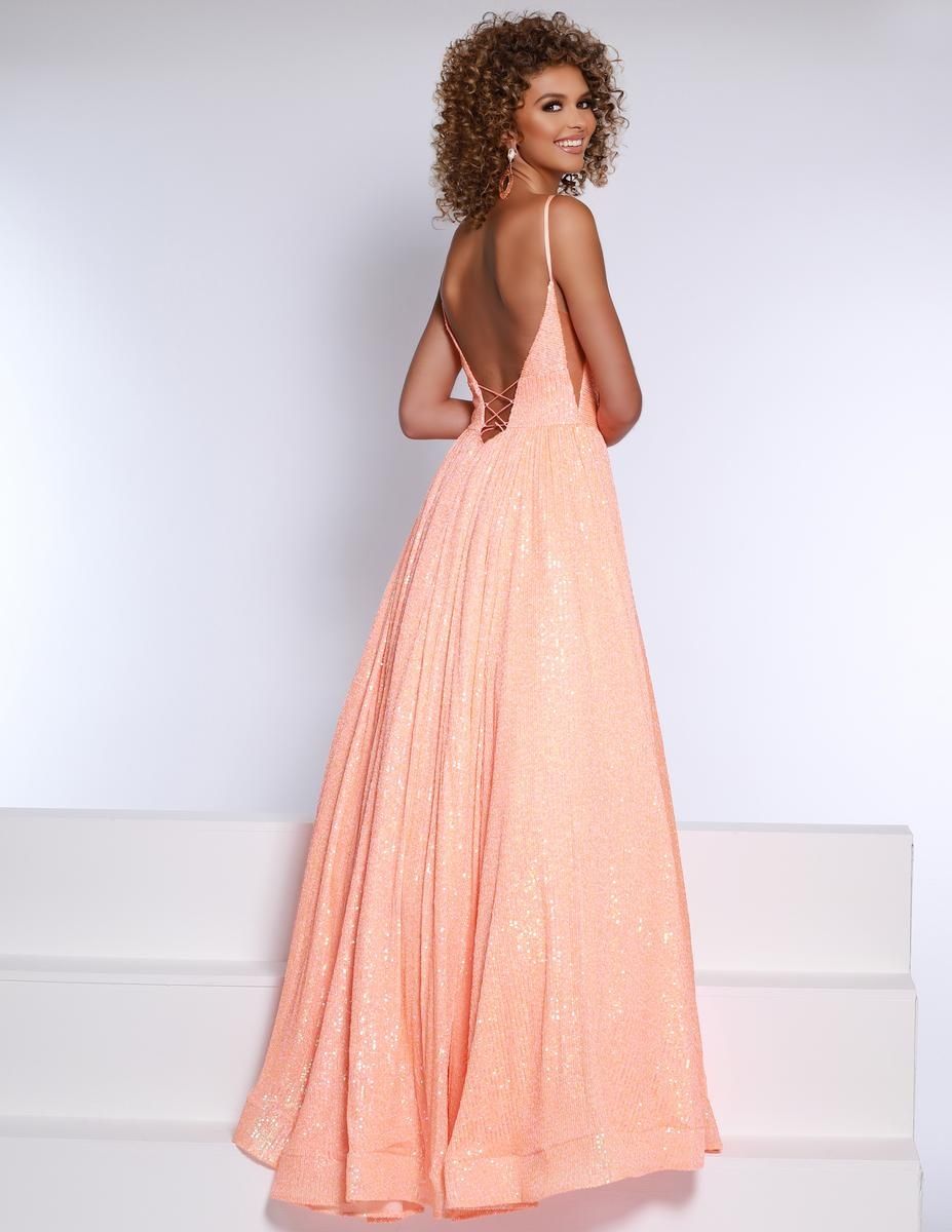 Style 23242 2Cute Prom Size 6 Prom Orange Ball Gown on Queenly