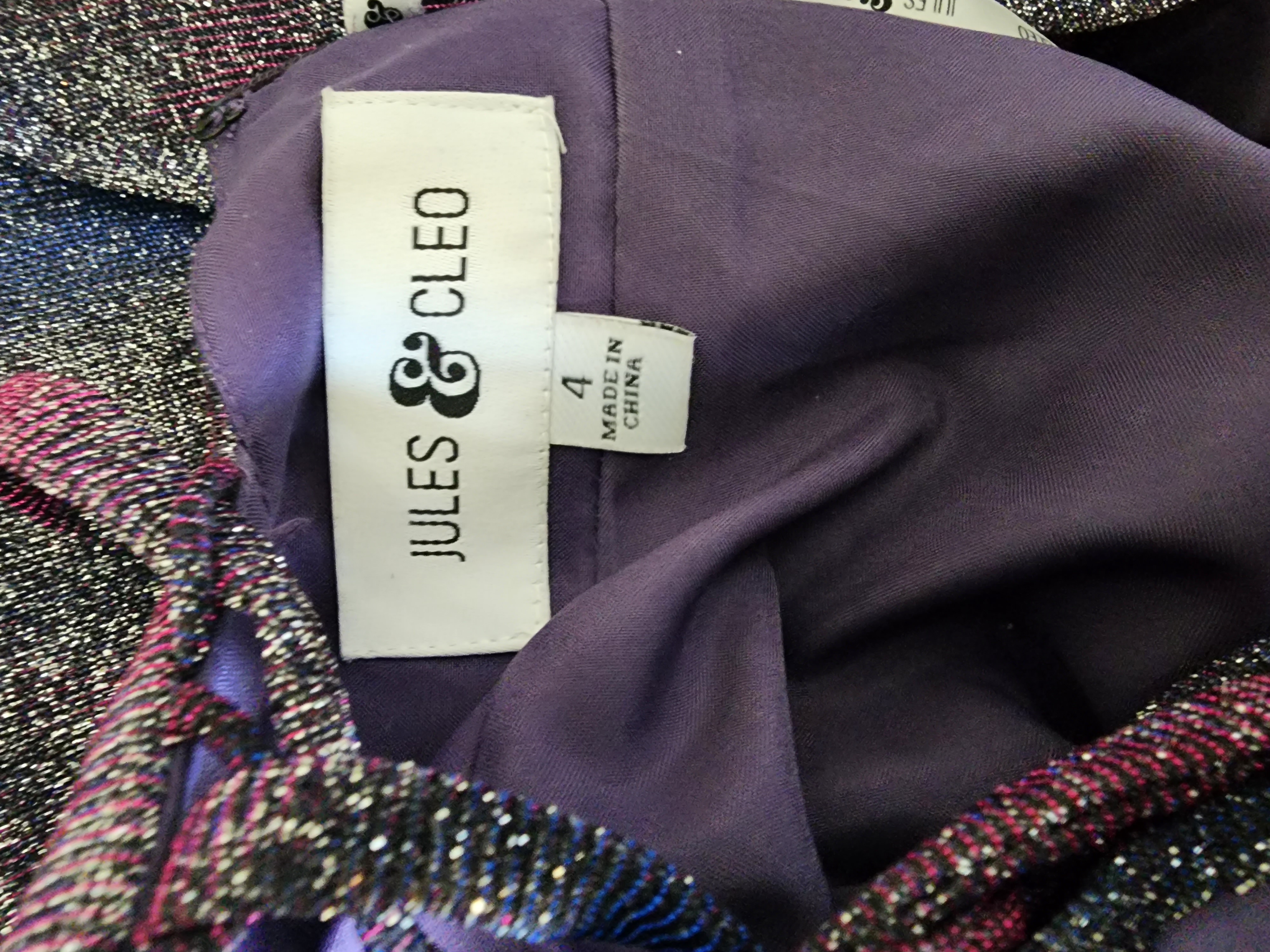 Jules & Cleo Size 4 Prom Strapless Purple Ball Gown on Queenly