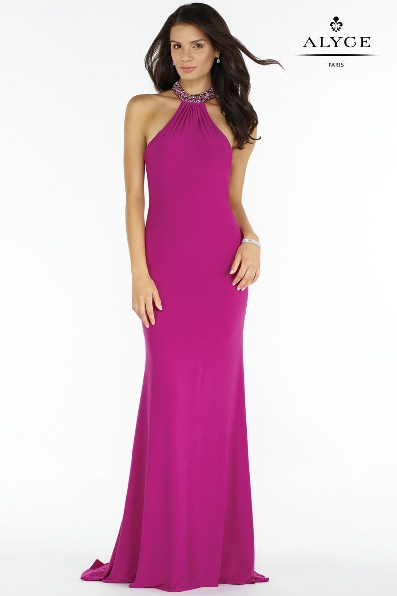 Style 8008 Alyce Paris Size 00 Pink Floor Length Maxi on Queenly
