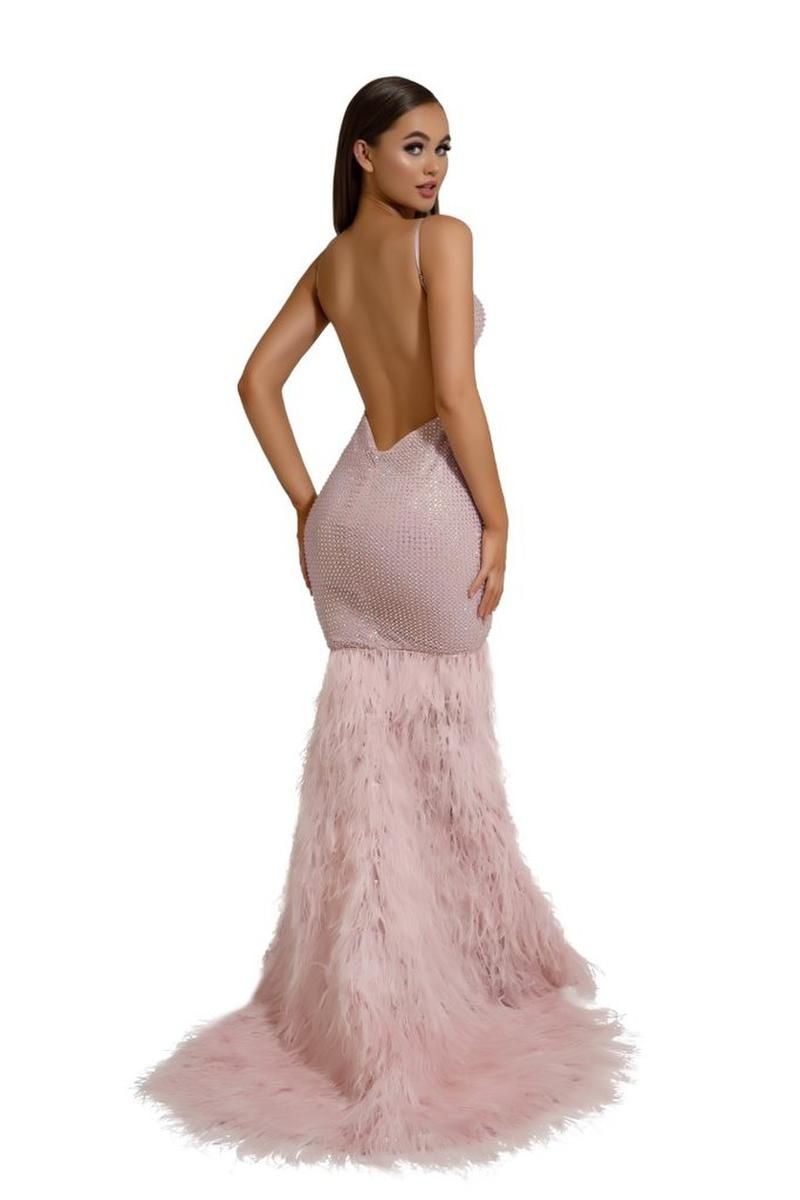 Style PS6826 Portia and Scarlett Size 10 Prom Pink Mermaid Dress on Queenly