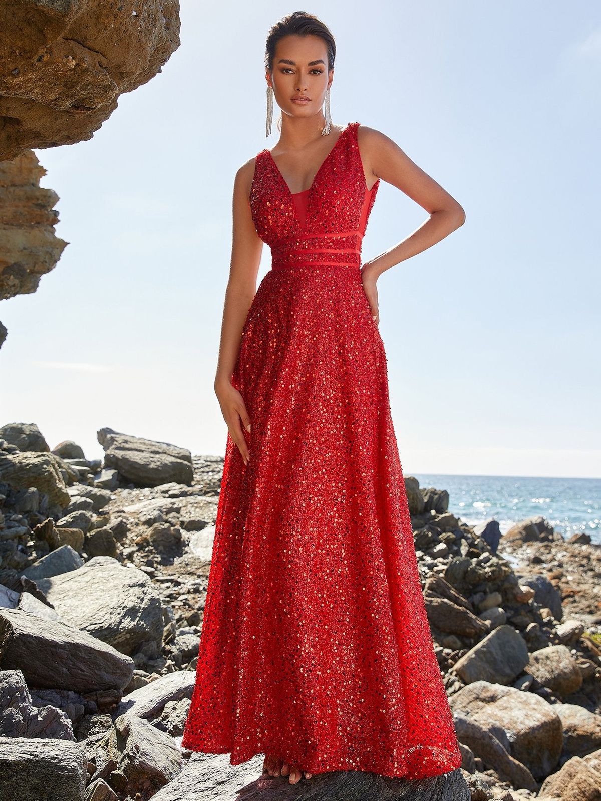 Style FSWD0776 Faeriesty Size XS Prom Satin Red A-line Dress on Queenly