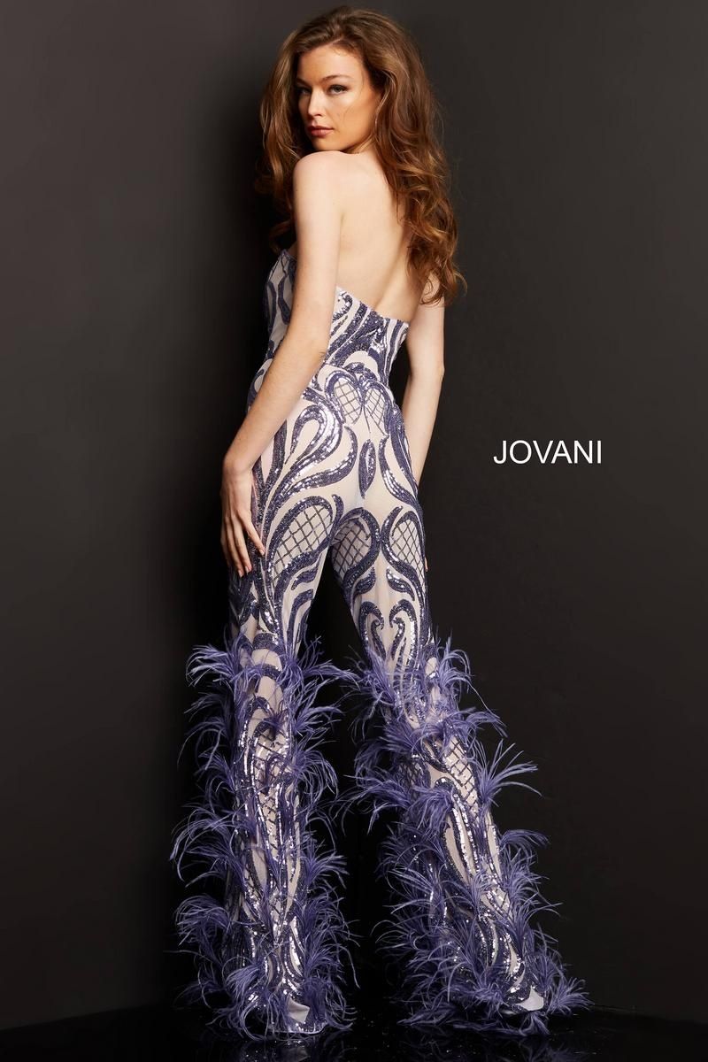 Style 05669 Jovani Size 14 Pageant Purple Formal Jumpsuit on Queenly