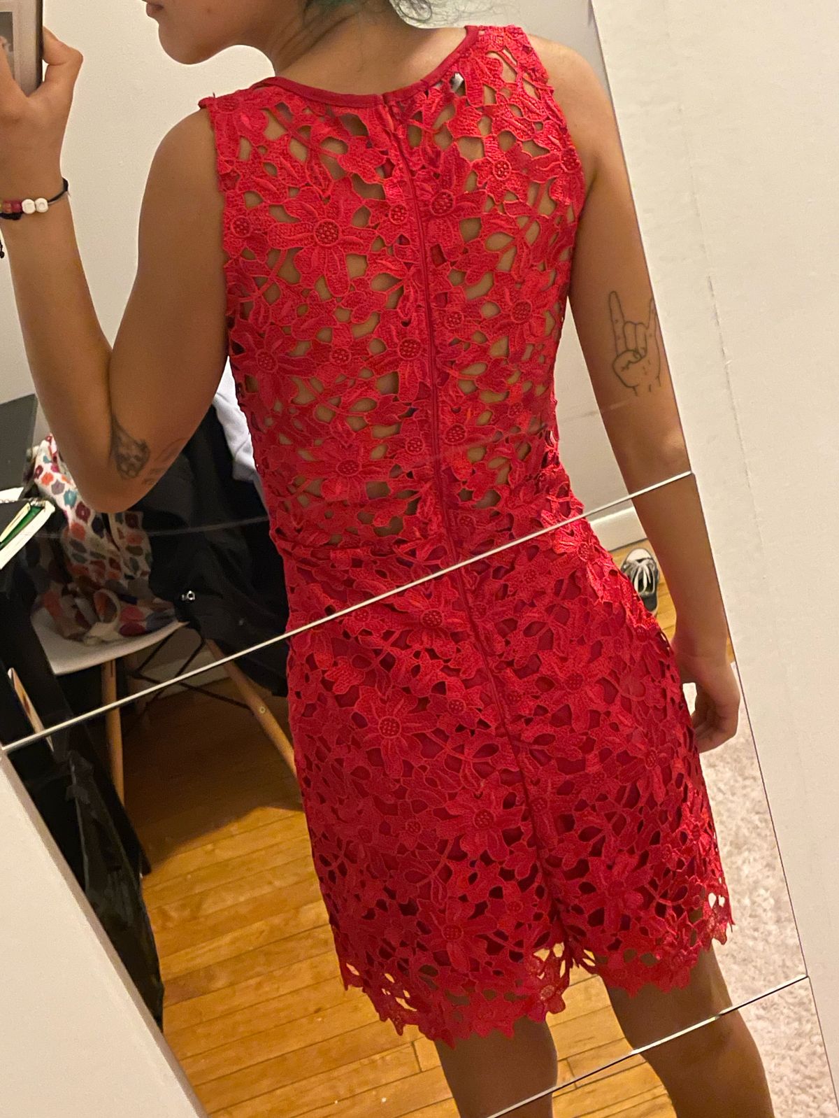 Size M Wedding Guest Red Cocktail Dress on Queenly