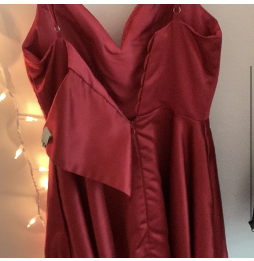 Size S Wedding Guest Red A-line Dress on Queenly
