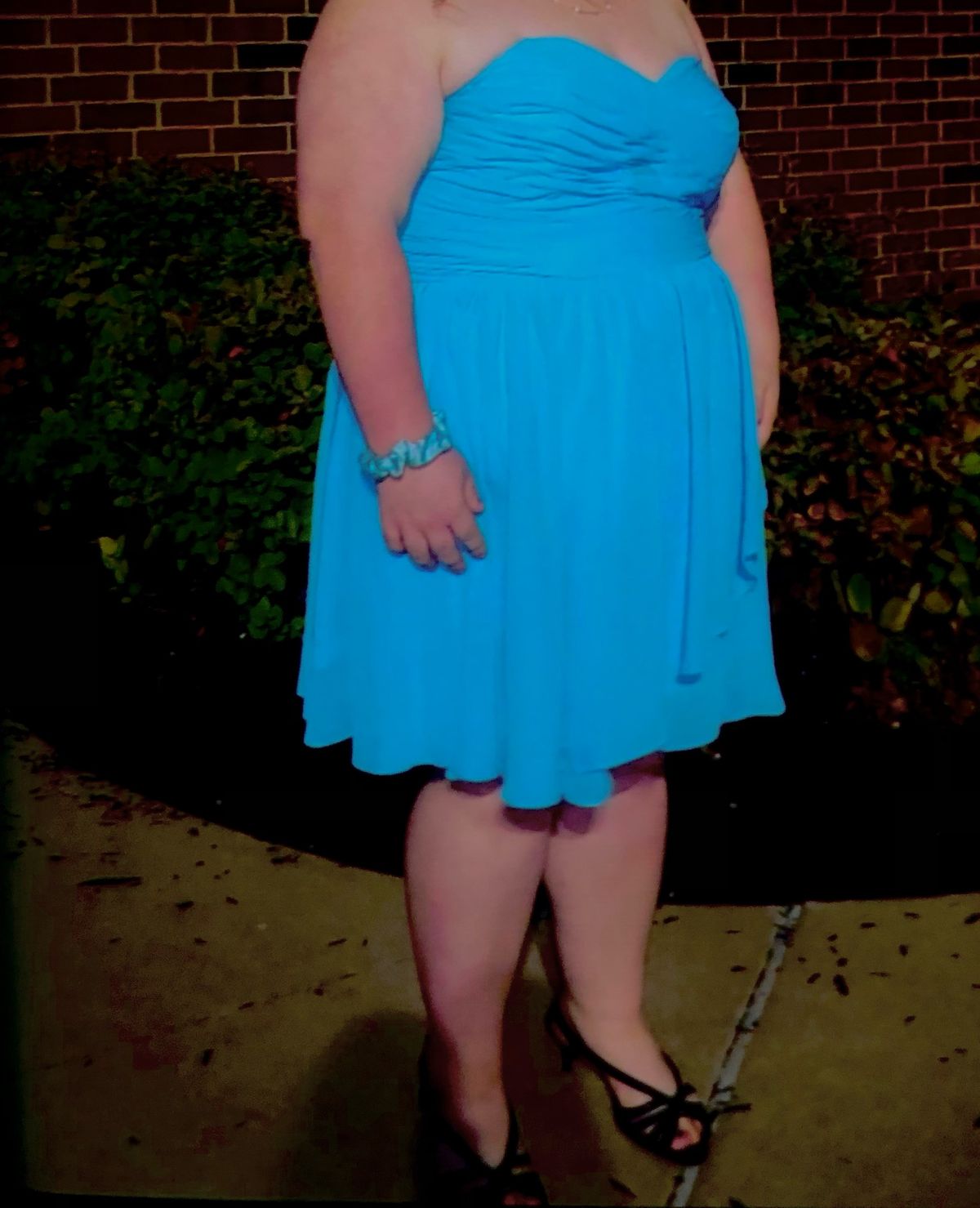 Plus Size 24 Prom Blue Cocktail Dress on Queenly