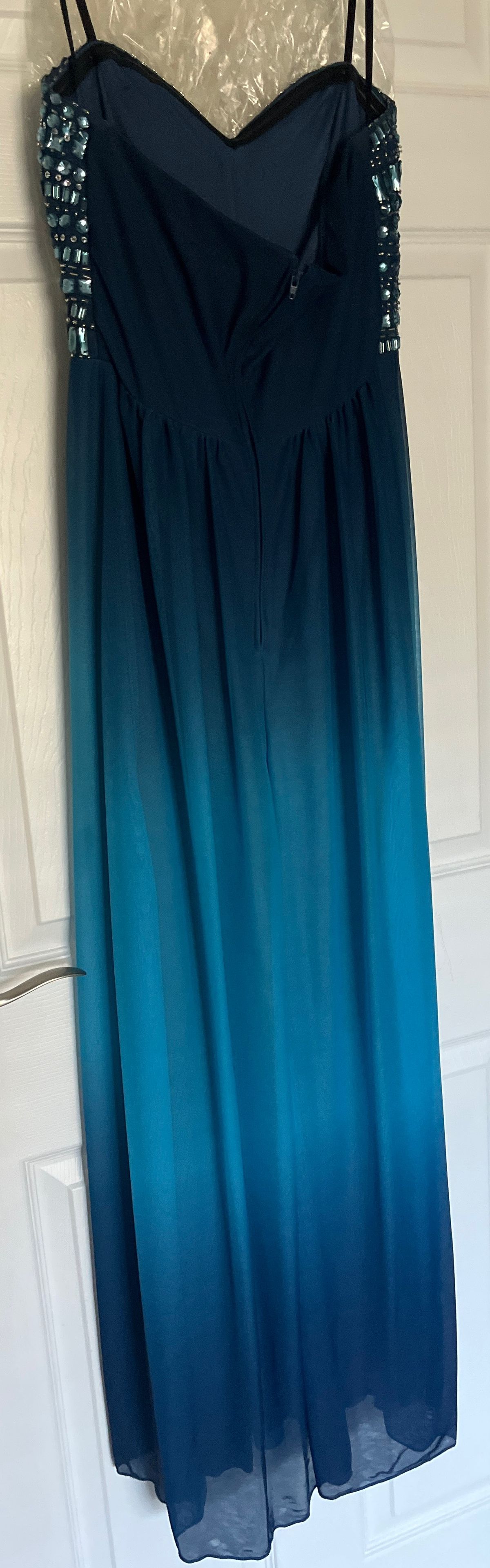 Size S Prom Blue A-line Dress on Queenly