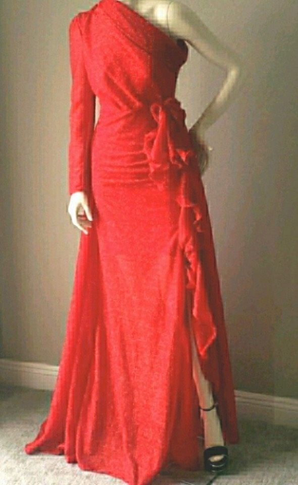 Order Plus Size 4 Pageant Red Floor Length Maxi on Queenly