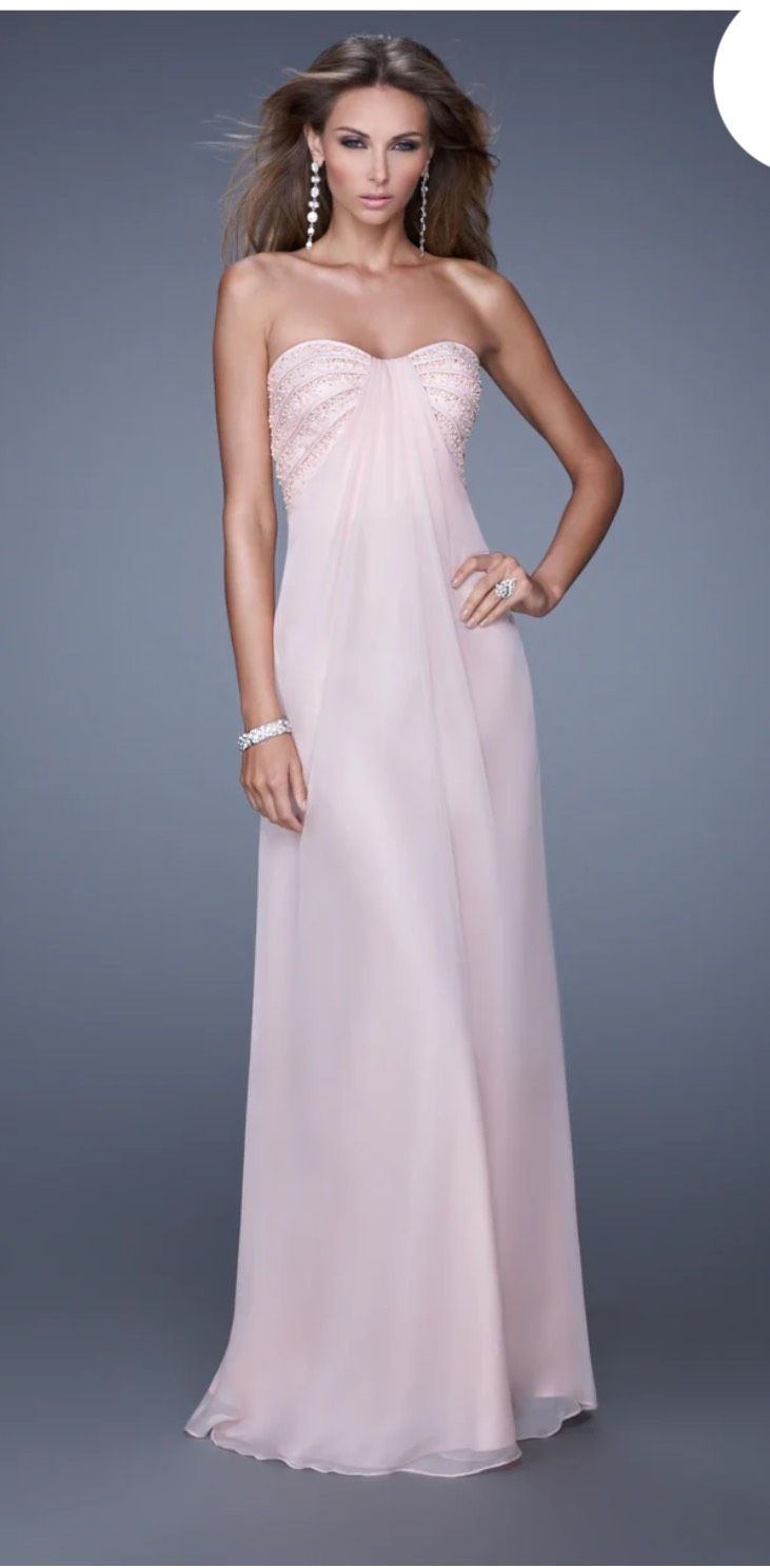 La Femme Size 4 Prom Pink Floor Length Maxi on Queenly