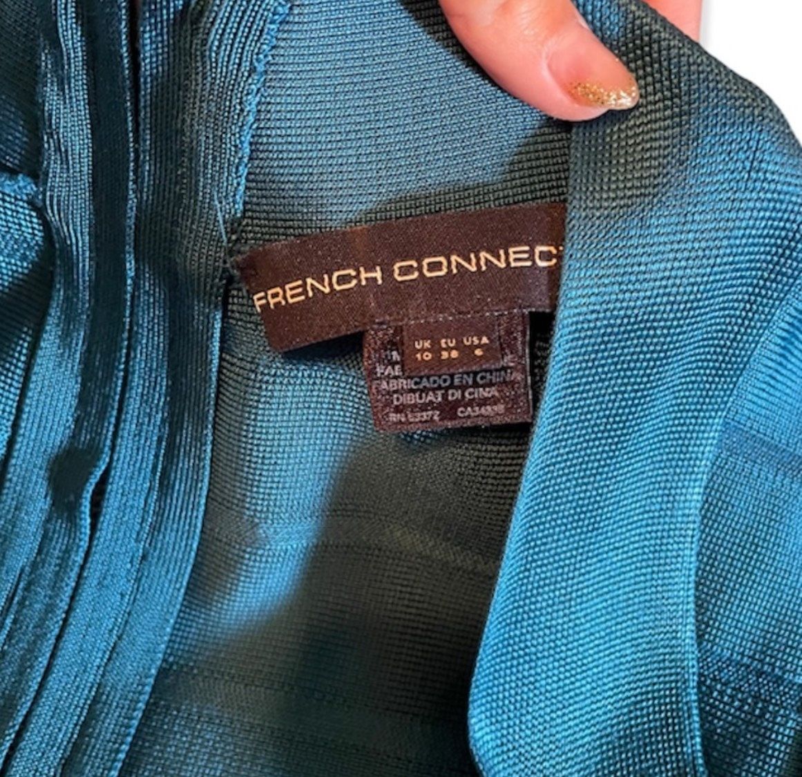 French Connection Size 6 Prom Blue Cocktail Dress on Queenly