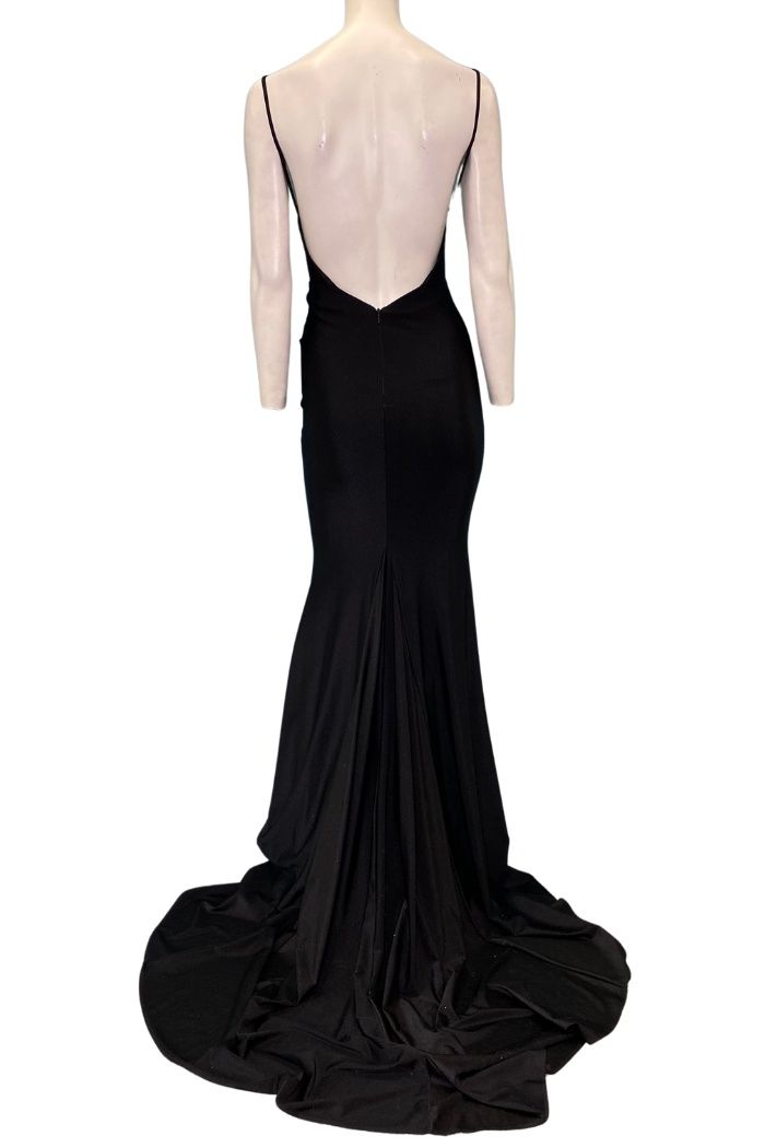 Style 2100A Sophia Thomas Size 00 Black Mermaid Dress on Queenly