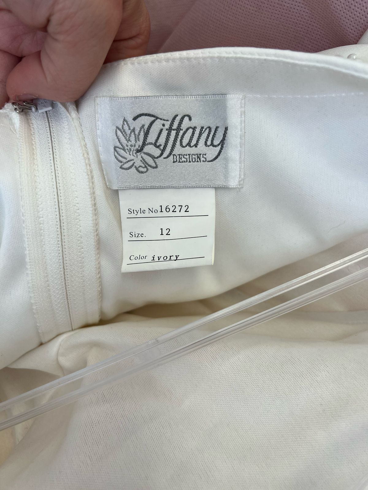 Tiffany Designs Size 12 Prom White A-line Dress on Queenly