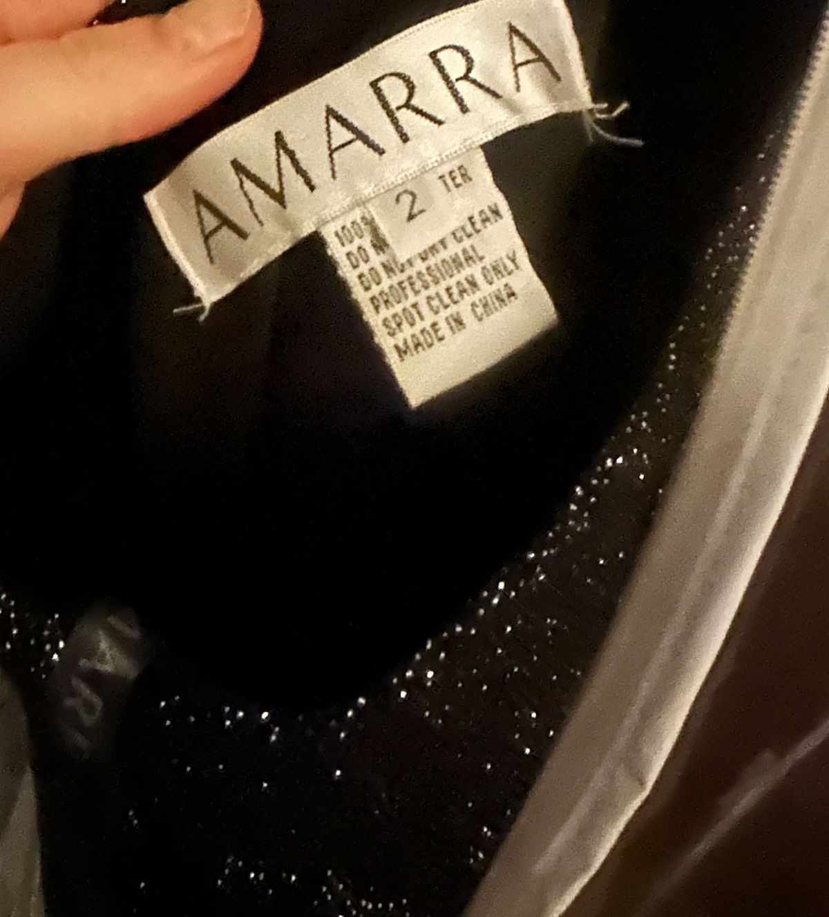 Amarra Size 2 Prom Black Side Slit Dress on Queenly