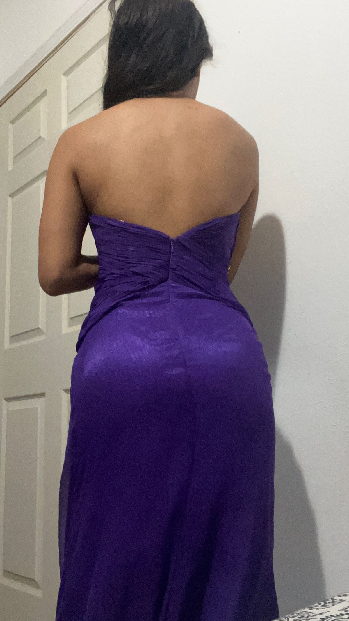 Size 00 Prom Purple Side Slit Dress on Queenly