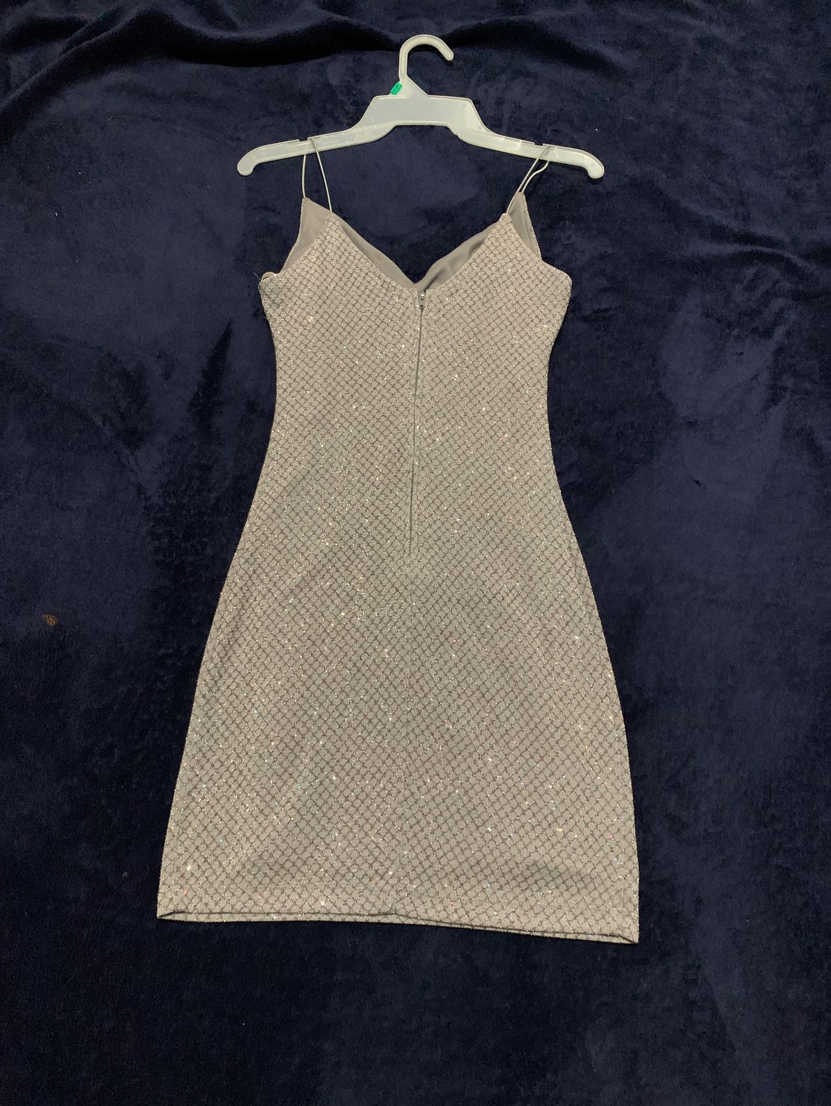 B. Darlin Girls Size 8 Homecoming Silver Cocktail Dress on Queenly
