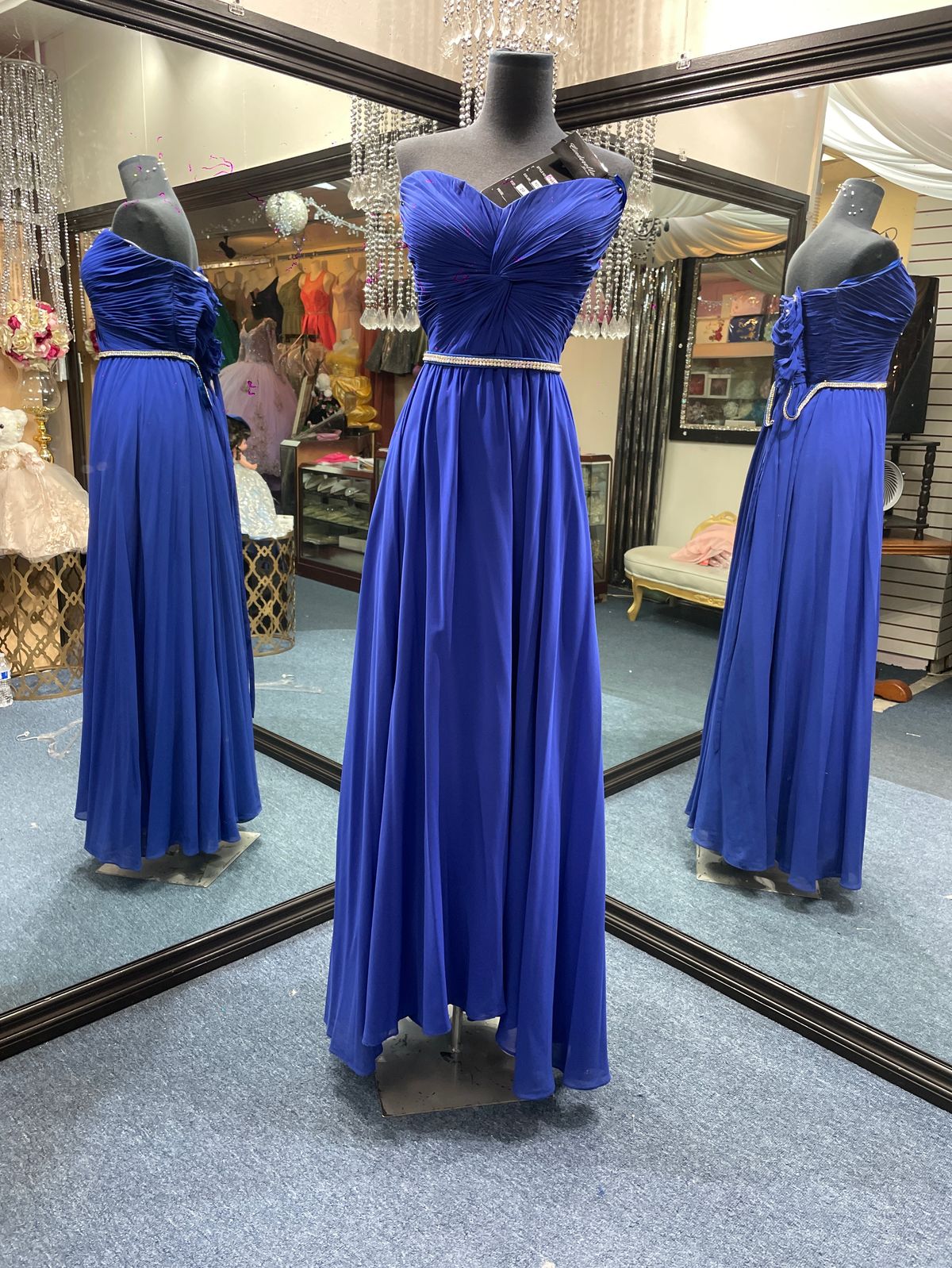 Cinderella Divine Plus Size 20 Prom Blue Floor Length Maxi on Queenly