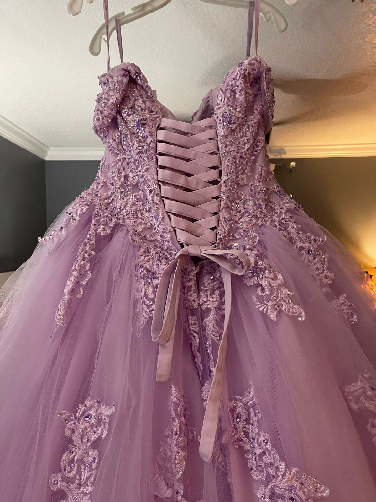 Girls Size 2 Purple Ball Gown on Queenly