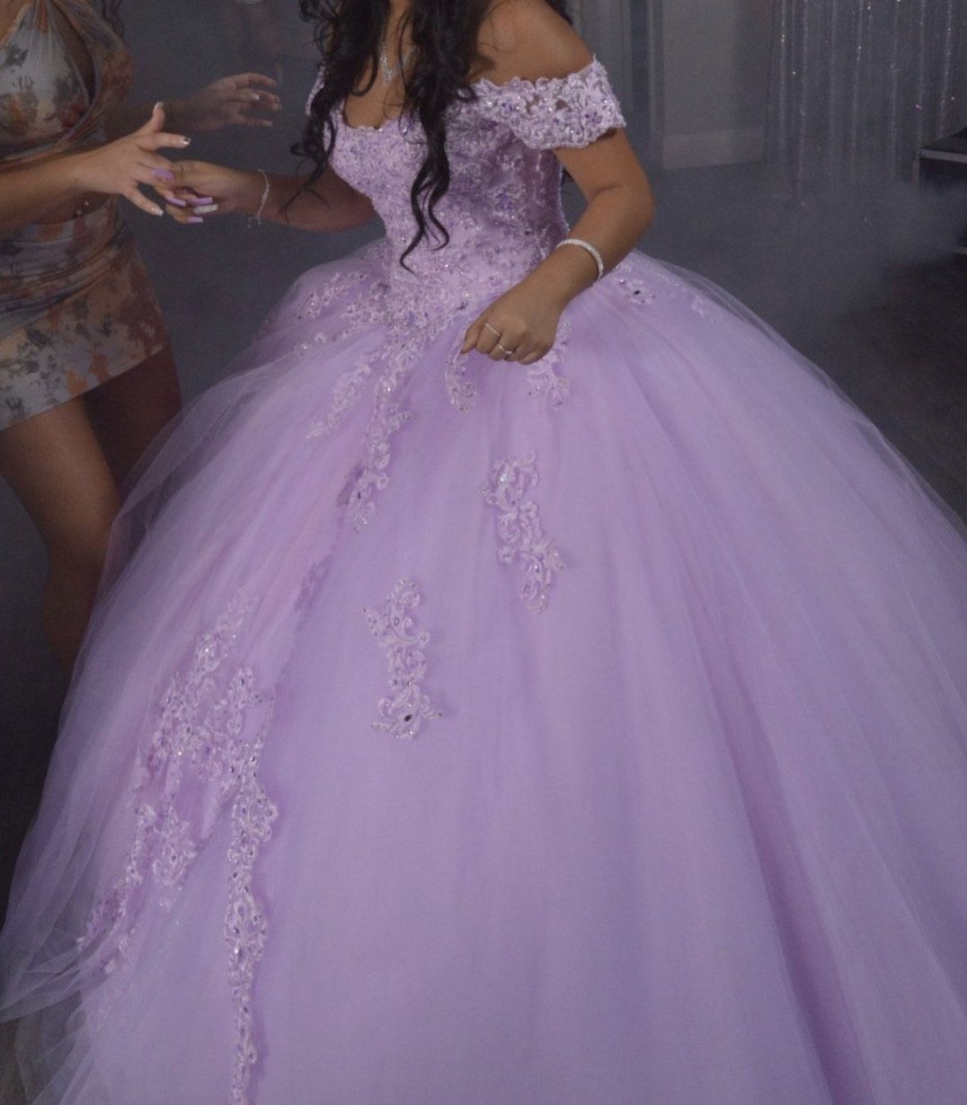 Girls Size 2 Purple Ball Gown on Queenly