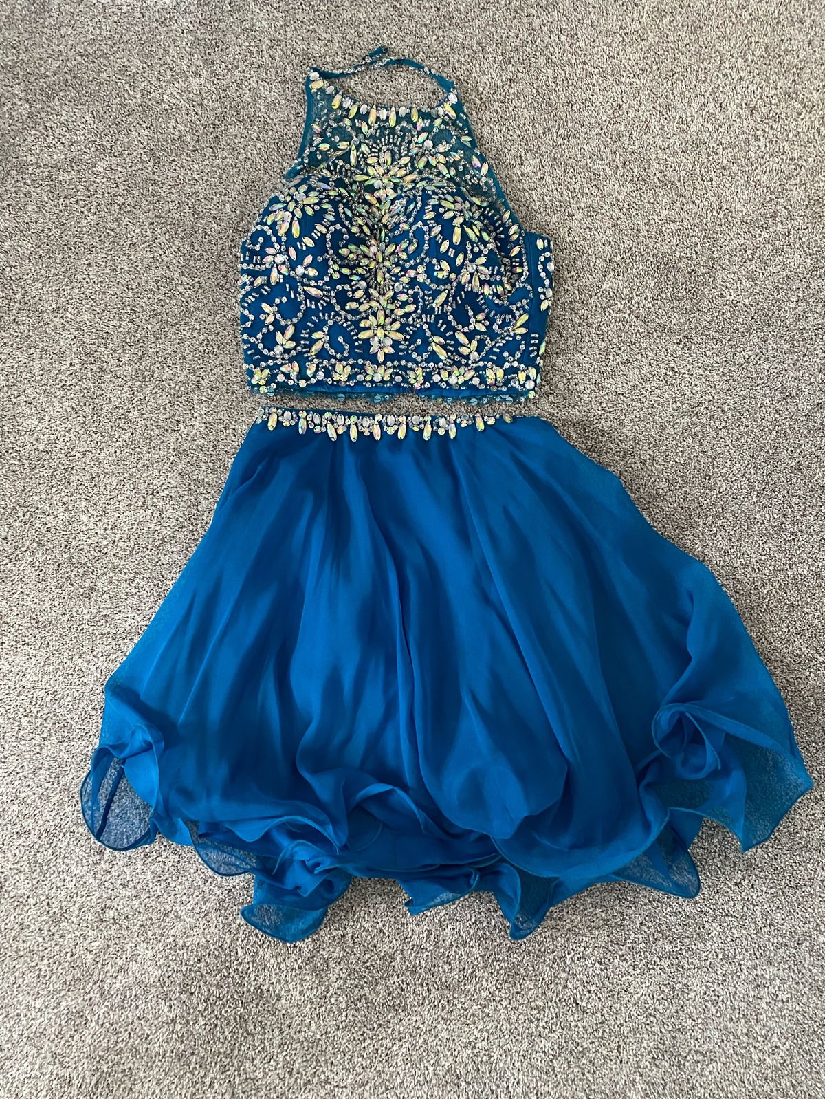 Blush Prom Size 0 Prom Blue Cocktail Dress on Queenly
