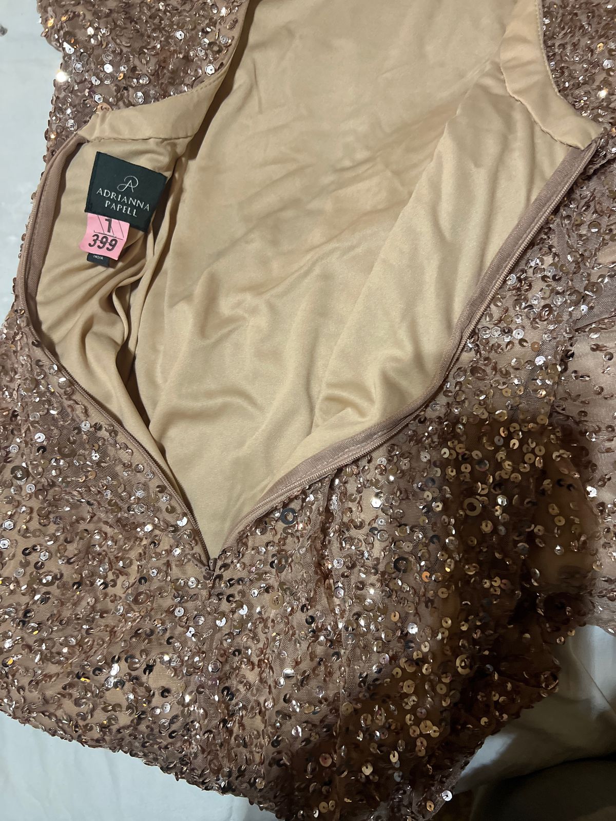Size 10 Pageant Nude Mermaid Dress on Queenly
