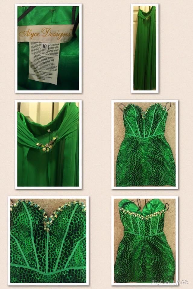 Alyce Paris Size 6 Prom Green Cocktail Dress on Queenly