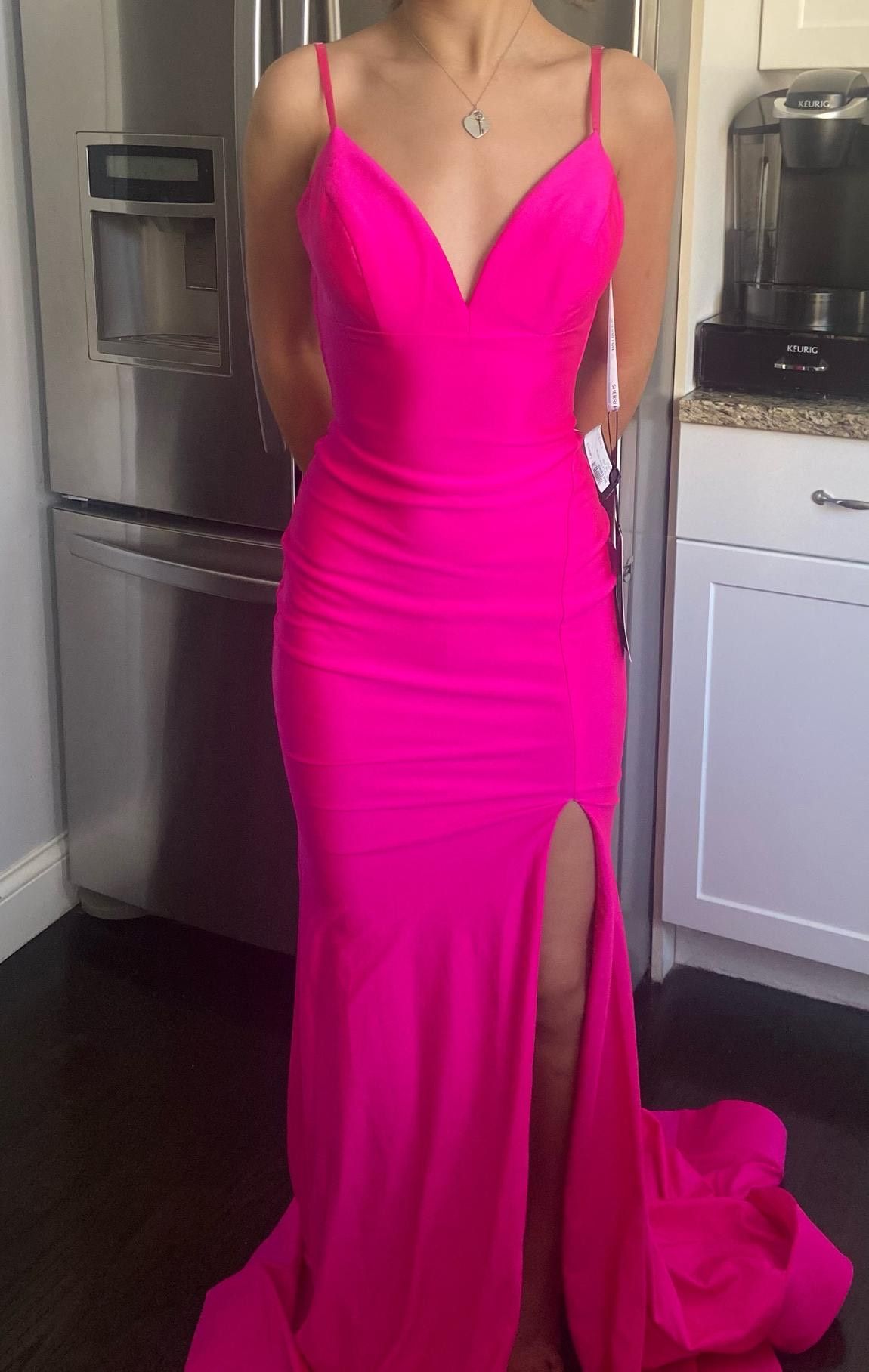 Sherri Hill Size 00 Prom Hot Pink Mermaid Dress on Queenly
