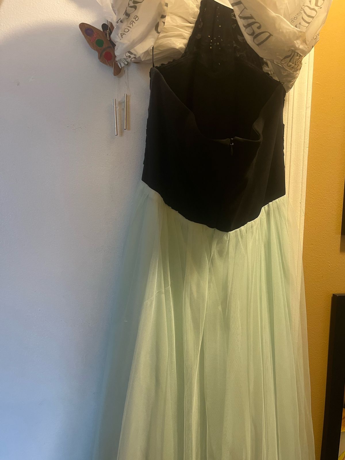 Size XL Prom Black Ball Gown on Queenly