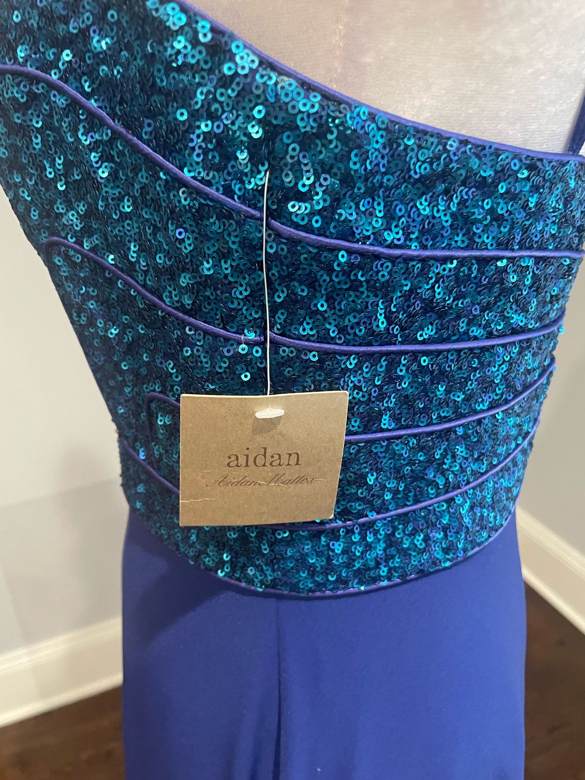 Aidan Mattox Size 6 Prom Purple Mermaid Dress on Queenly