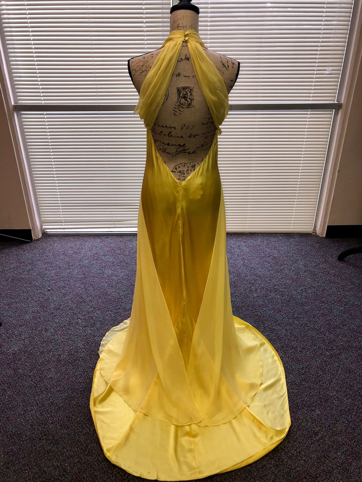 Size 6 Pageant Yellow Floor Length Maxi on Queenly