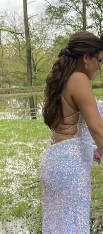 Size 8 Prom White Mermaid Dress on Queenly
