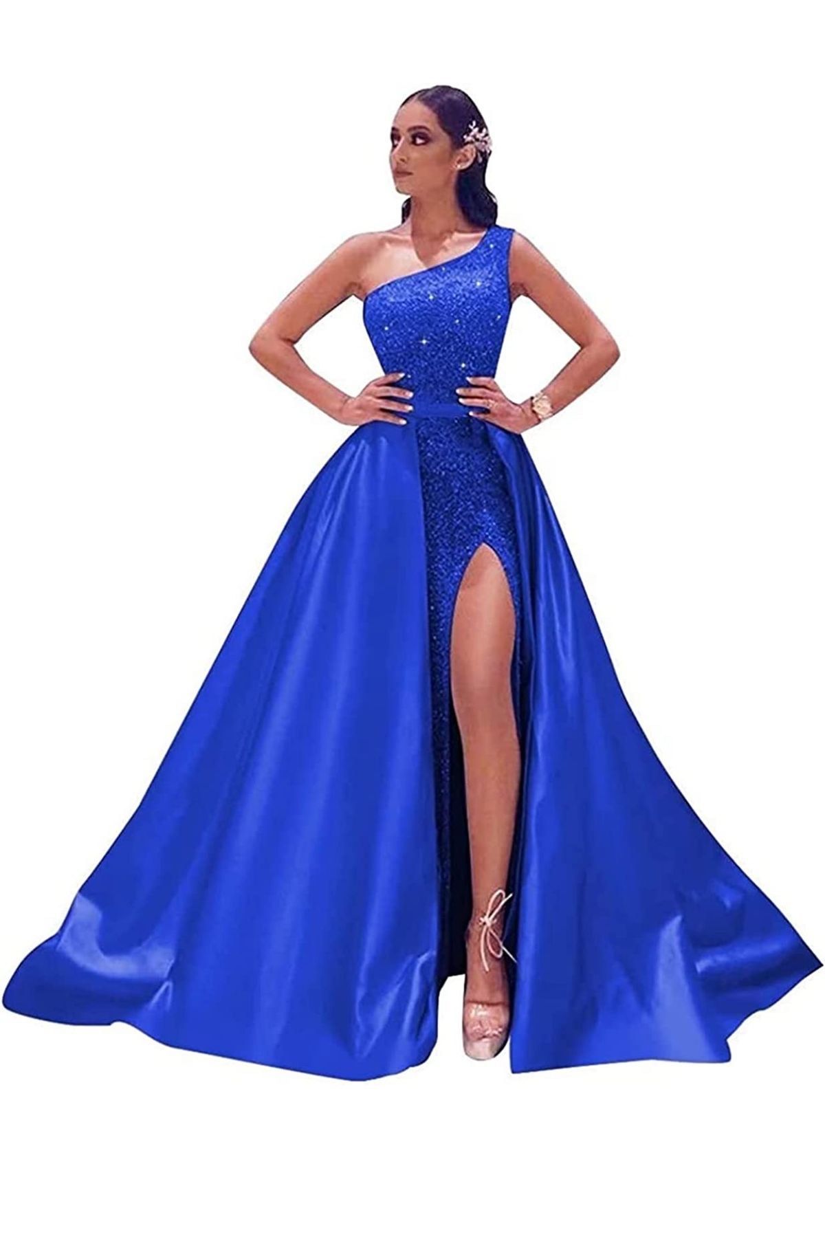 Size S Blue Ball Gown on Queenly