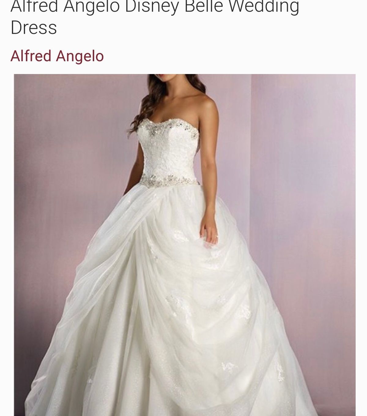 Alfred Angelo Plus Size 18 Wedding Strapless Lace White Ball Gown on Queenly