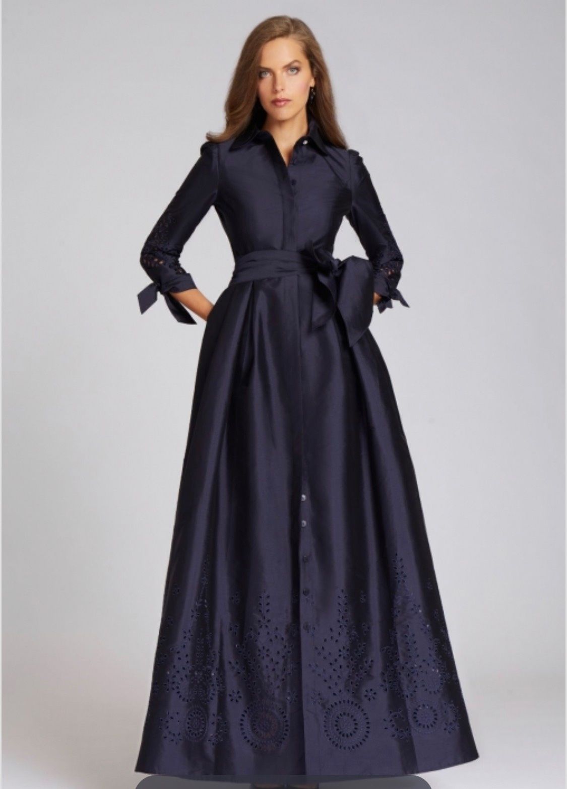 Teri Jon Size 14 Wedding Guest Blue A-line Dress on Queenly